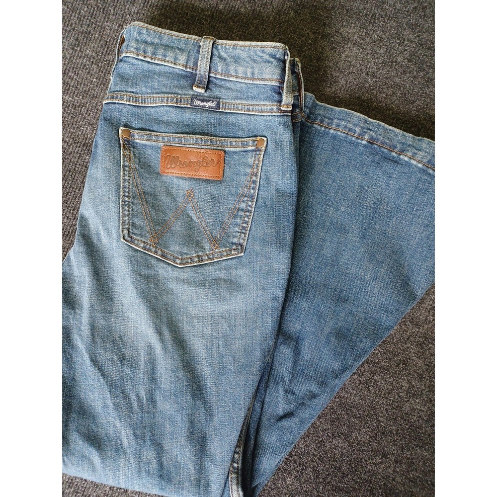 Wrangler Retro Womens High Rise Trumpet Flare 32x30 1011MPFKP Jeans